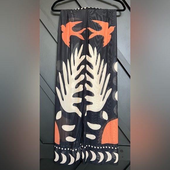 Commense Bird Print Cutout One Piece Swimsuit & Cover Up Maxi Skirt - Picture 10 of 10